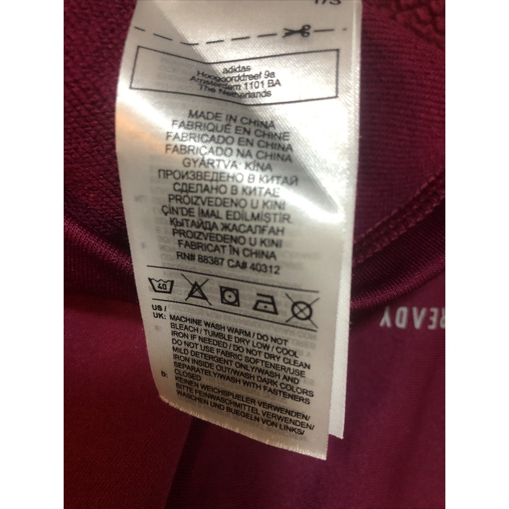 Adidas Mock Neck Pullover Sweatshirt Women's Size Medium Purple Sherpa Fleece - Picture 12 of 12